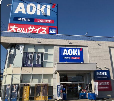 紳士服のAOKI　店舗外観