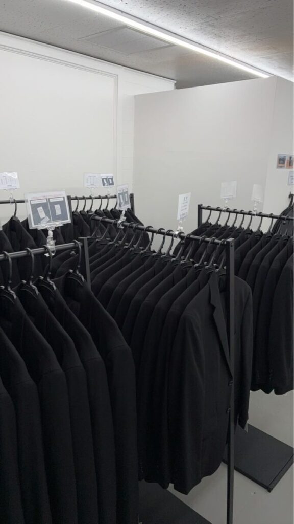 今すぐ喪服 新静岡駅前本店のメンズブラックフォーマルのサイズ展開